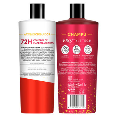 Champ&uacute; tresemm&eacute; 685ml K&eacute;ratina+acondicionador 400ml