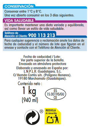 Yogur l&iacute;quido Alipende 1kg pi&ntilde;a coco