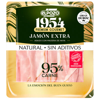 Jamón asado extra natural sin lactosa sin aditivos lonchas 130g