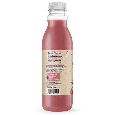 Bebida de avena sin az&uacute;car a&ntilde;adido ViaNature 750 ml fresa y pl&aacute;tano