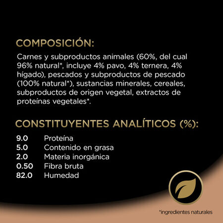 Comida húmeda perro César junior pavo ternera 150g