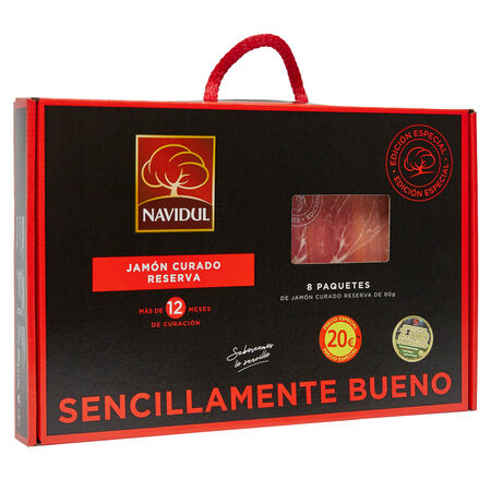 Maletín jamón curado Navidul 640g