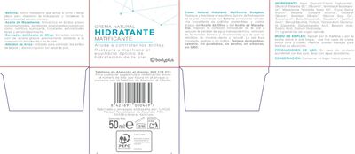 Crema natural hidratante matificante Bodyplus 50ml