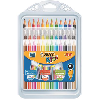 Bicestuche Bic Mixto 36U Lápiz-Cera-Rotulador