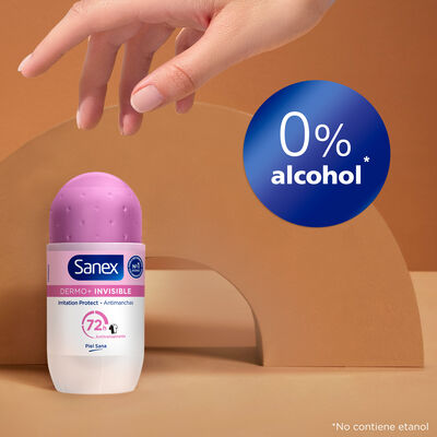 Desodorante Antitranspirante Roll-On  Sanex Dermo+ Invisible 72-Horas