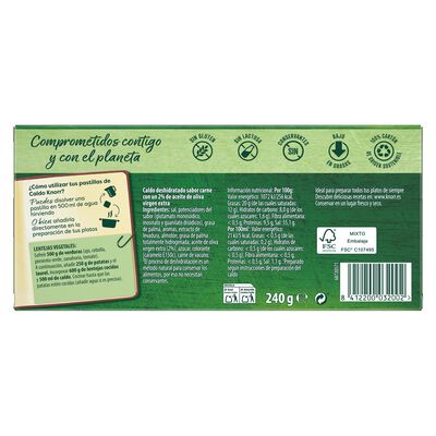 Caldo doble en pastillas s/gluten s/lactosa Knorr 2-4p