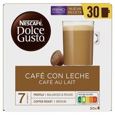 Café con leche intensidad 7 Dolce Gusto 30 cápsulas