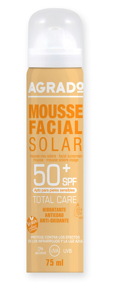 Mousse solar facial Agrado 75 ml SFP50