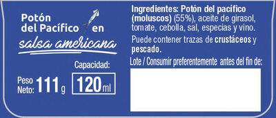 Pot&oacute;n del pac&iacute;fico en salsa americana Galica 111g