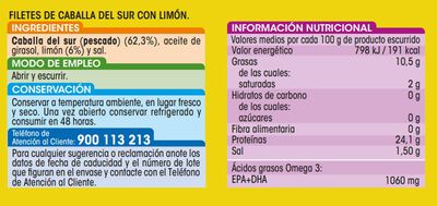 Filete de caballa Alipende pack 2 en lim&oacute;n