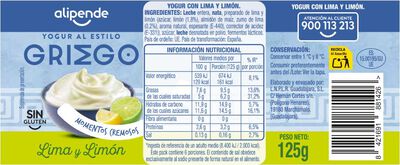 Yogur griego pack 6 lima lim&oacute;n Alipende