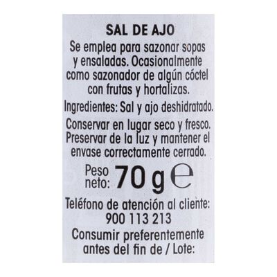 Sal de ajo Alipende 70g