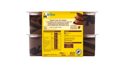 Mousse crujiente chocolate La Lechera pack 4