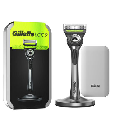 Máquina afeitar Gillette labs + estuche de viaje