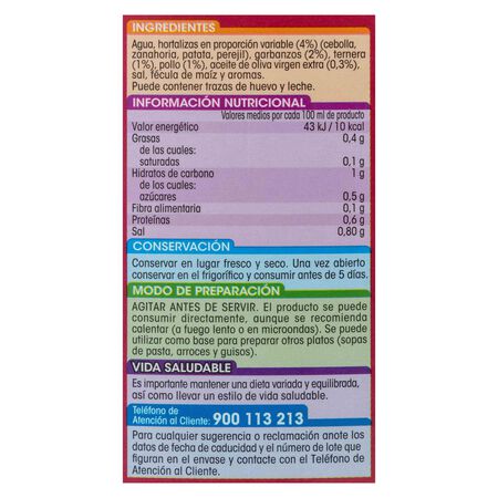 Caldo cocido con aceite de oliva sin gluten Alipende 1l