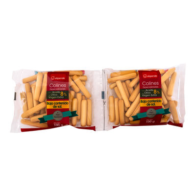 Colines Alipende bajo en sal aceite oliva pack 2 100g