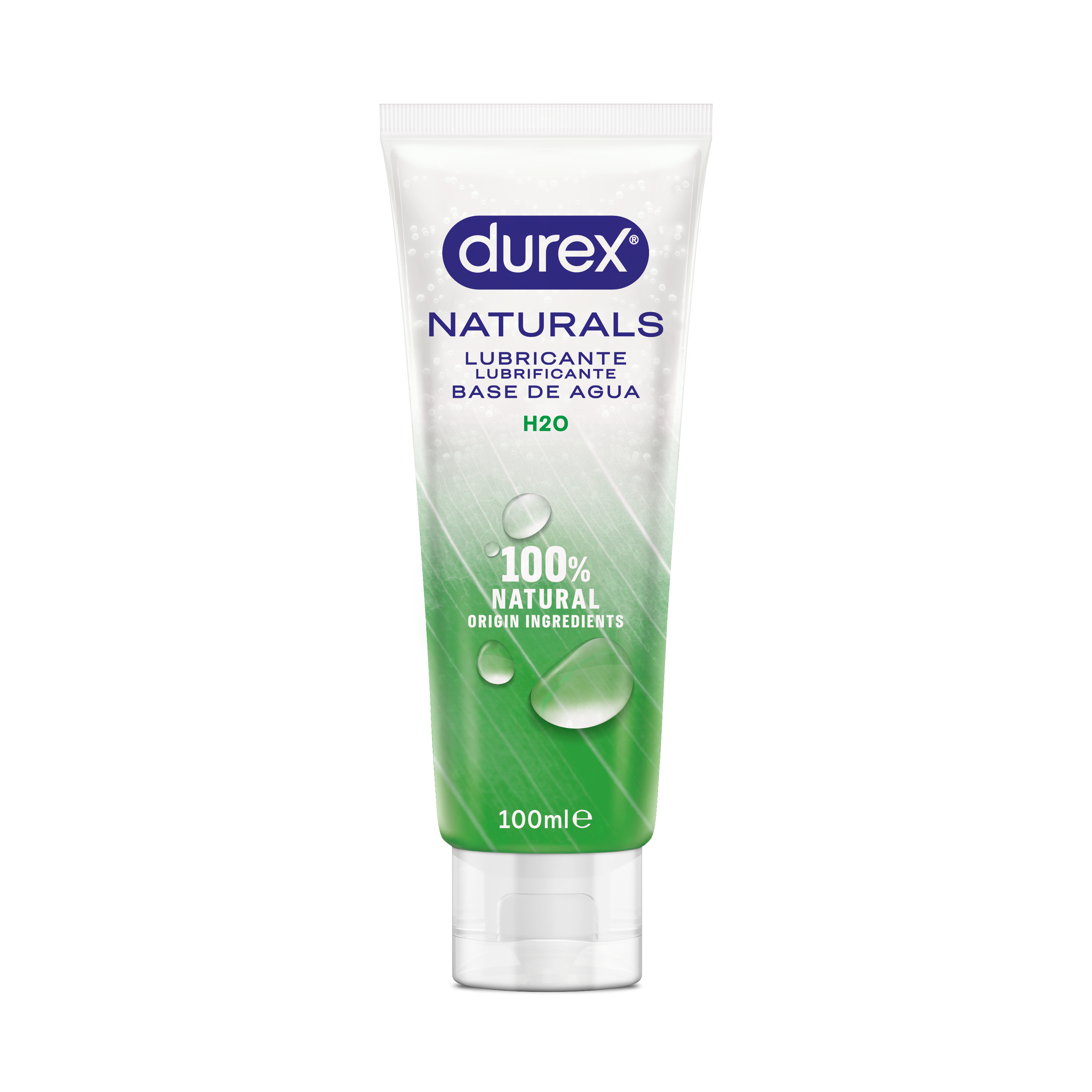 Gel lubricante Durex tubo 100ml naturals h2o