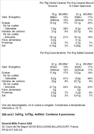 Helado Haagen-Dazs 4 uds caramel collection