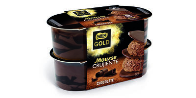 Mousse Nestlé gold pack 4 láminas chocolate