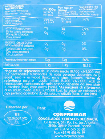 Anillas de pota Antonio y Ricardo 400g Argentina