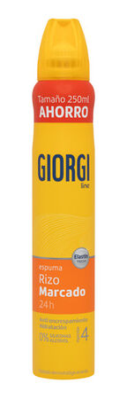 Espuma fijadora de cabello  Giorgi 200ml rizos mArcados