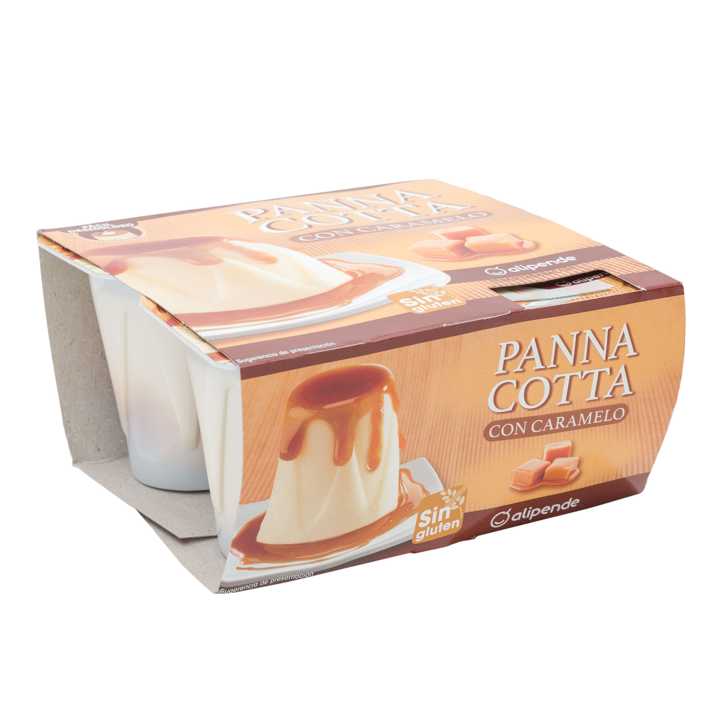Panacotta con caramelo Alipende 4 uds