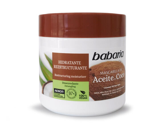 Mascarilla de Aceite de Coco, Babaria 400 ml Hidratante