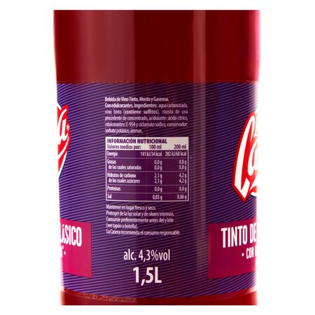 Tinto de verano La Casera 1,5l clásico