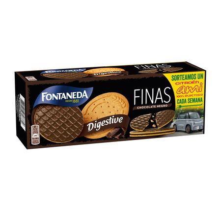Galletas chocolate negro finas Fontaneda 170g