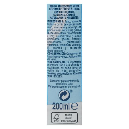 Fruta con leche mediterráneo Alipende pack 6
