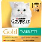 Comida h&uacute;meda gato Purina carne verduras pack 8