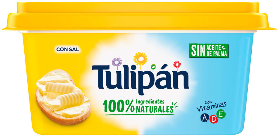 Materia grasa con sal para untar Tulipán 400g