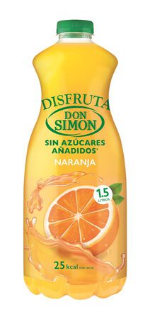 Bebida de naranja Don Simón 1,5l sin azúcar