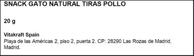 Snack de pollo para gatos natur Vitakraft 20g 