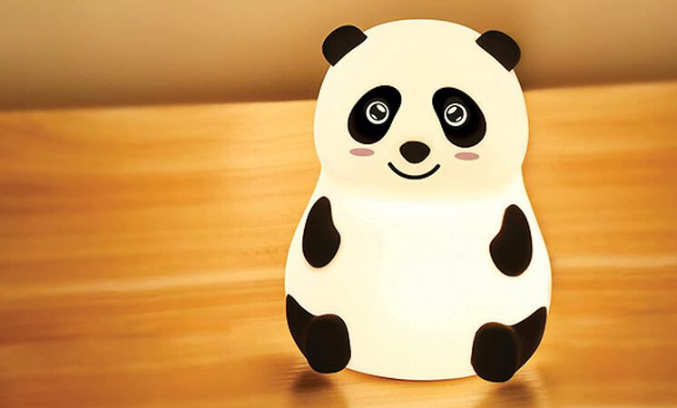 Muñeco silicona con luz Gio panda