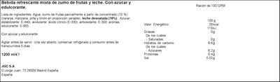 Zumo fruta con leche Don Simon pack 6
