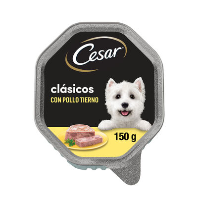 Comida h&uacute;meda perro C&eacute;sar pollo 150g