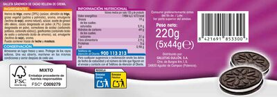 Galleta Alipende 220g sandwich relleno