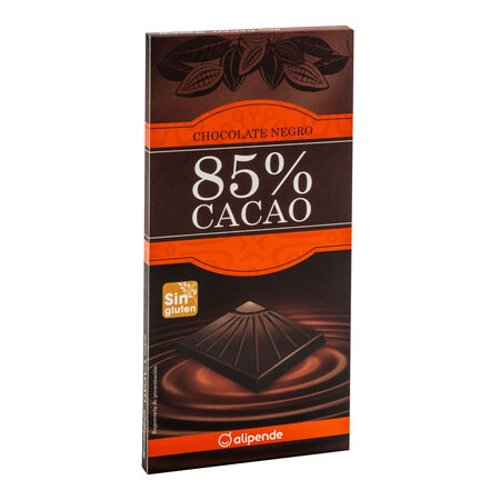 Chocolate negro sin gluten Alipende 100g 85% de cacao