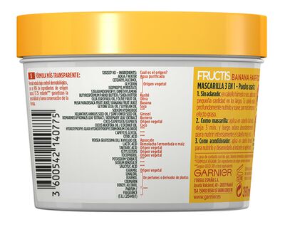Mascarilla capilar nutritiva Fructis 390ml para cabello seco