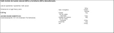 Caf&eacute; molido descafeinado Saimaza 250g mezcla