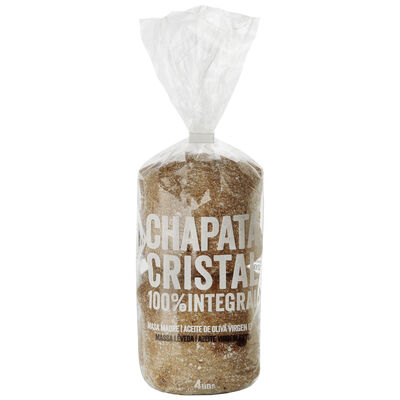 Chapata Cristal 100% integral 4ud