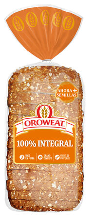 Pan de molde 100% Integral Oroweat 550g