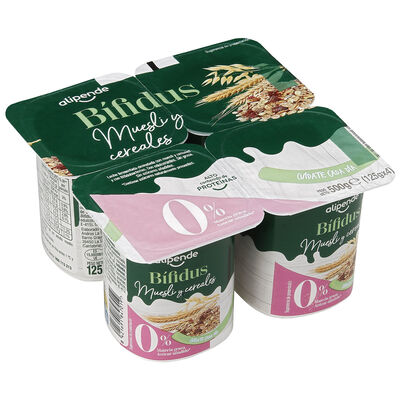Bífidus Alipende sin azúcar añadido pack 4 muesli y cereales