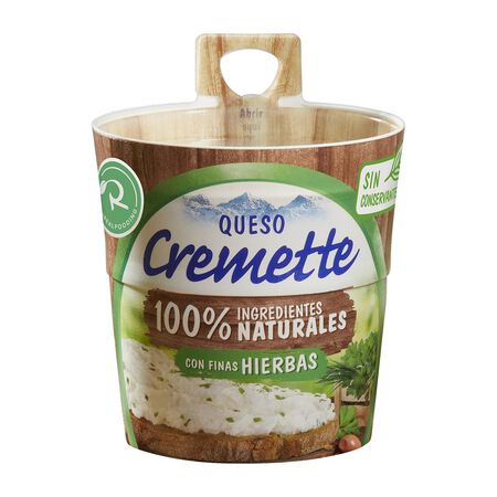 Queso blanco pasteurizado finas hierbas Cremette 150g