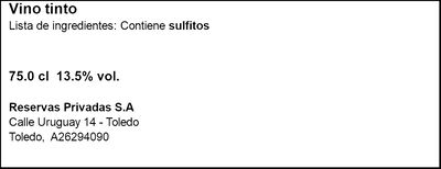 Vino tinto DO Castilla Berberana Carta de Plata tempranillo