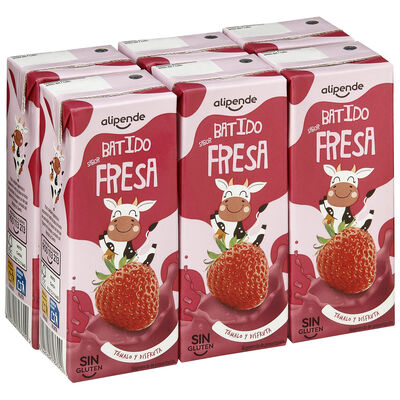 Batido Alipende pack 6 fresa 200ml