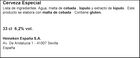 Cerveza rubia 18/70 lata 33cl