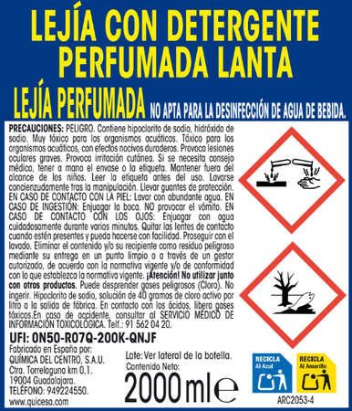 Lej&iacute;a densa Lanta 2l con detergente