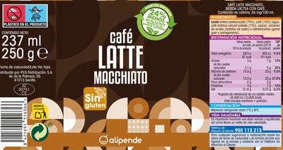 Bebida láctea de café Alipende 237ml macchiato